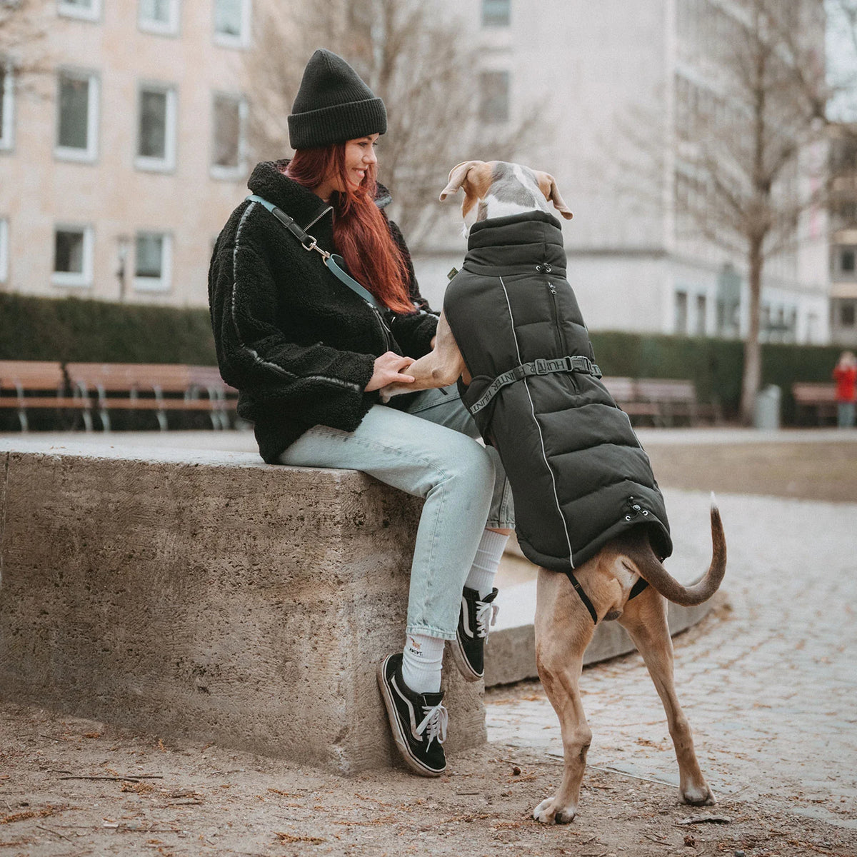 Hunter Hundemantel Paxson Schwarz