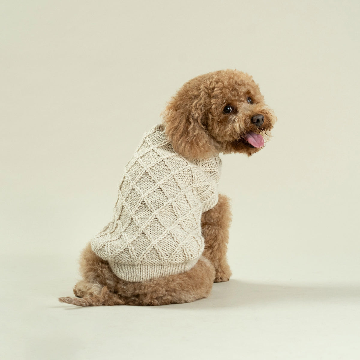 Alqo Wasi Dog Sweater Diamond Knit