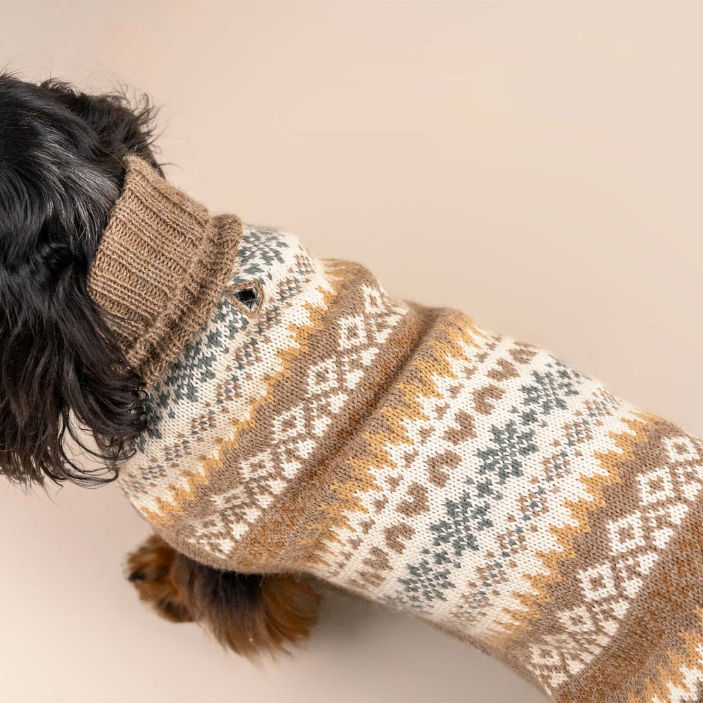 Alqo Wasi Hundepullover Fall Medley Toasted Almond