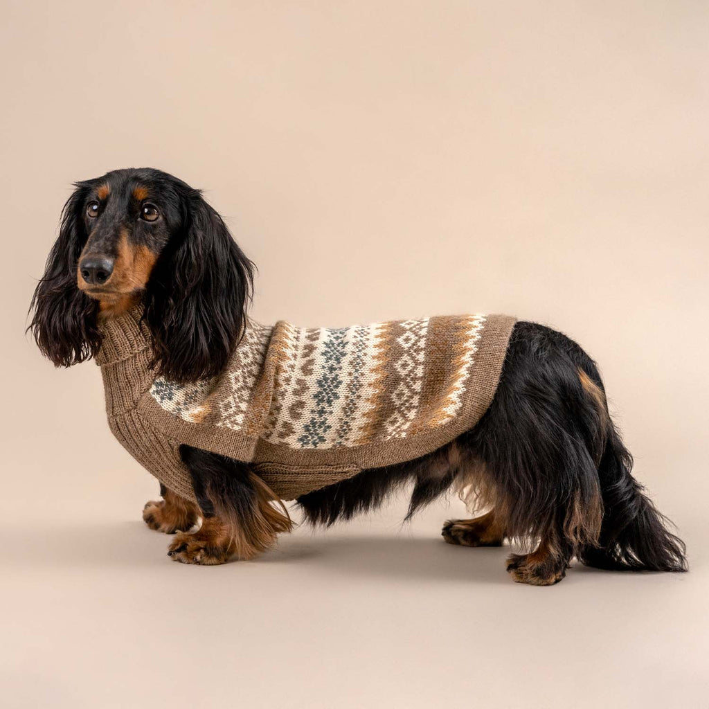 Alqo Wasi Hundepullover Fall Medley Toasted Almond
