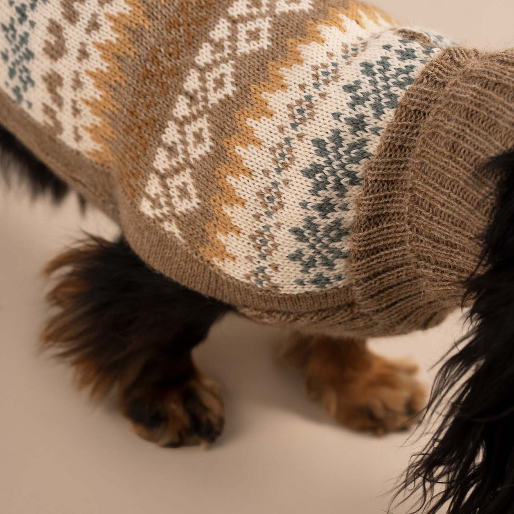 Alqo Wasi Hundepullover Fall Medley Toasted Almond