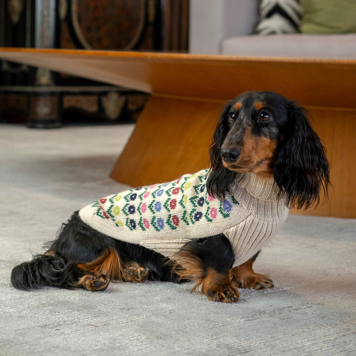 Alqo Wasi Dog Sweater Flower