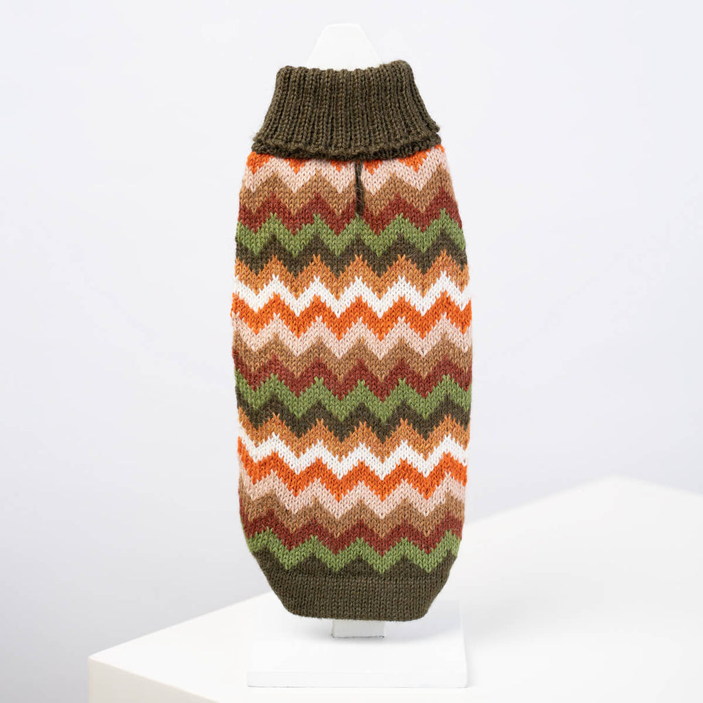 Alqo Wasi Hundepullover Forest Chevron Knit