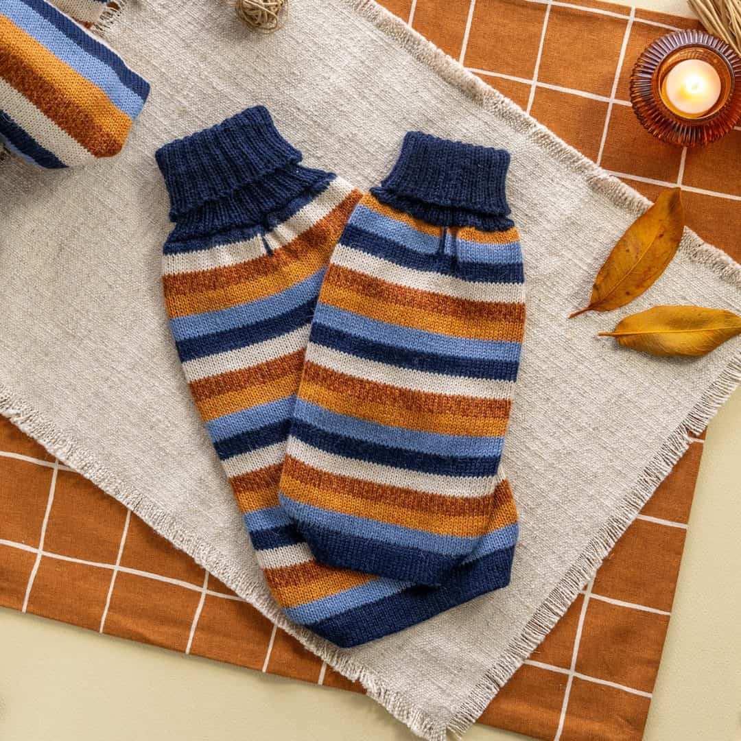 Alqo Wasi Hundepullover Navy Stripes