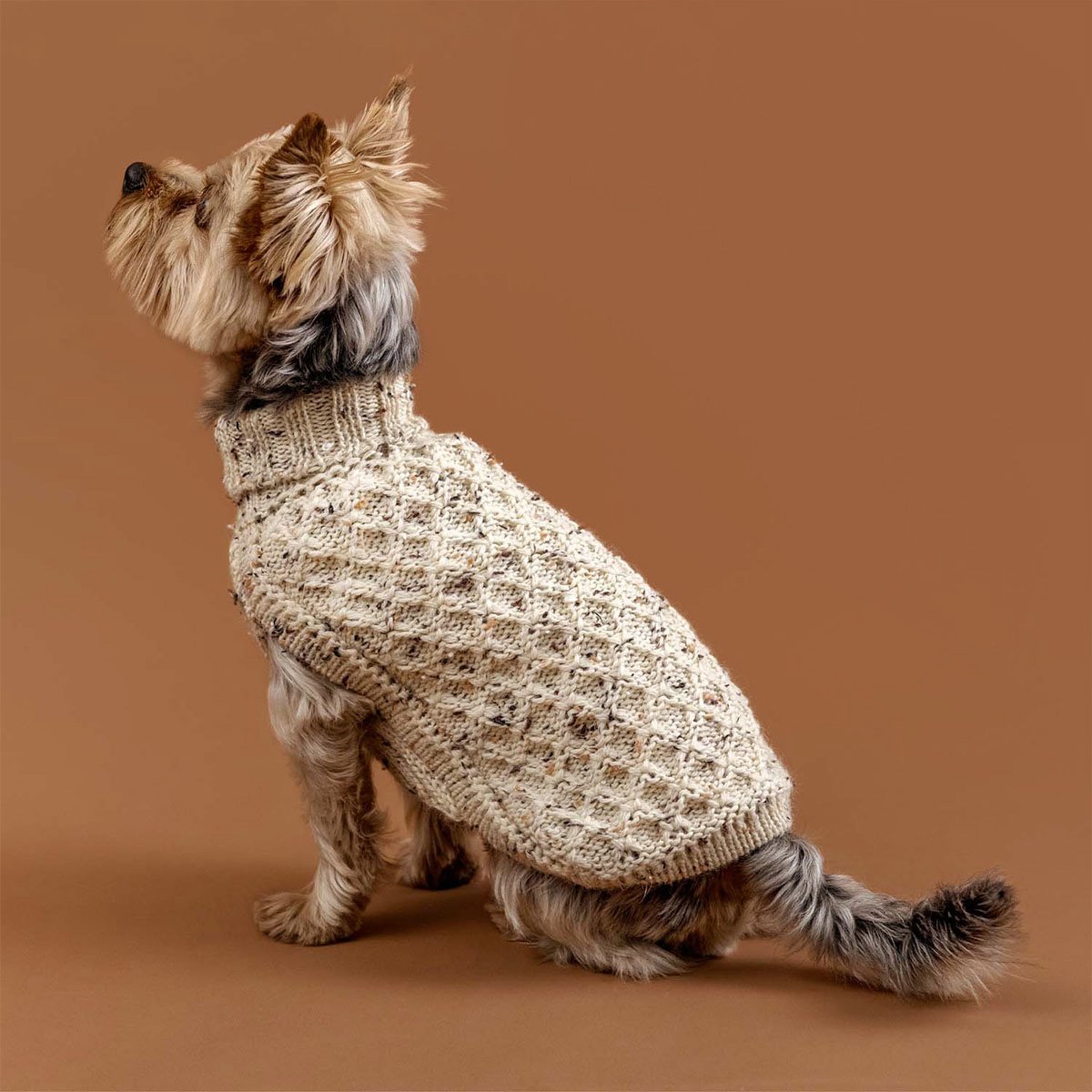 Alqo Wasi Hundepullover Speckled Ivory