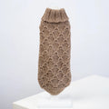 Alqo Wasi Dog Sweater Toasted Almond Lattice
