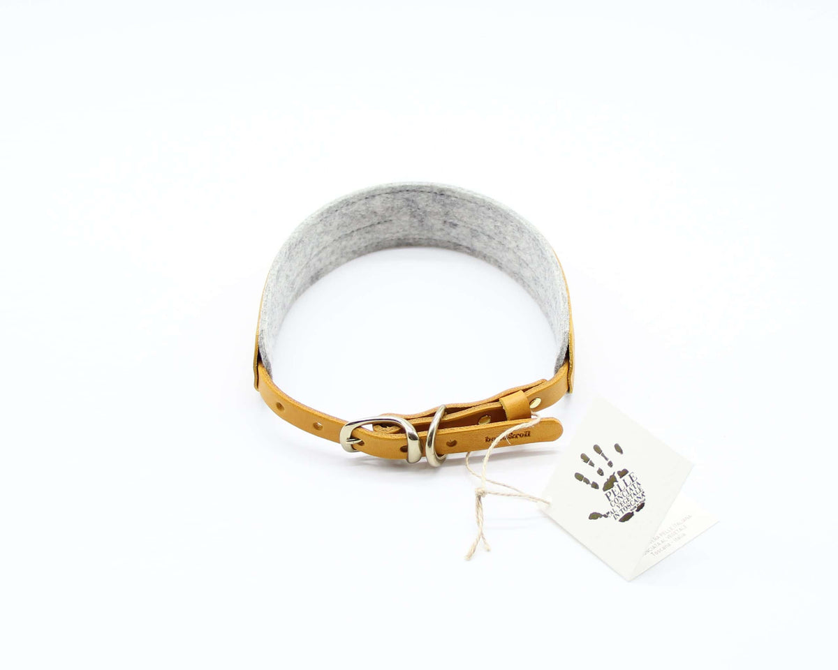 Band&Roll Lederhalsband Pine
