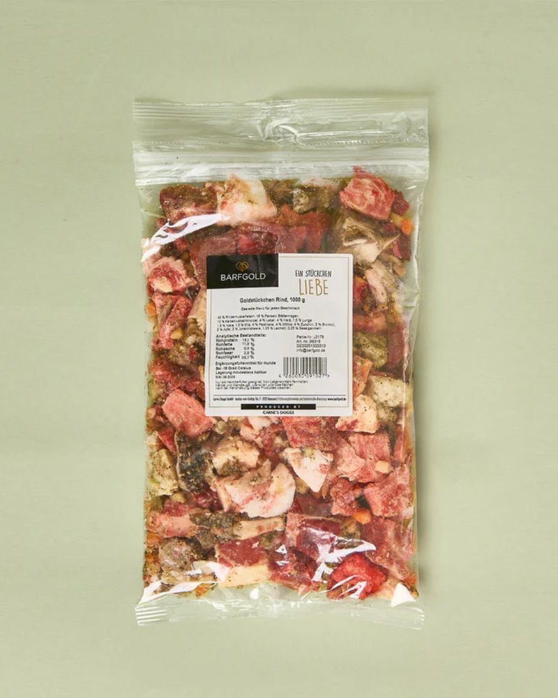 Barfgold Complete Menu Beef "Goldstückchen" (Fhain)