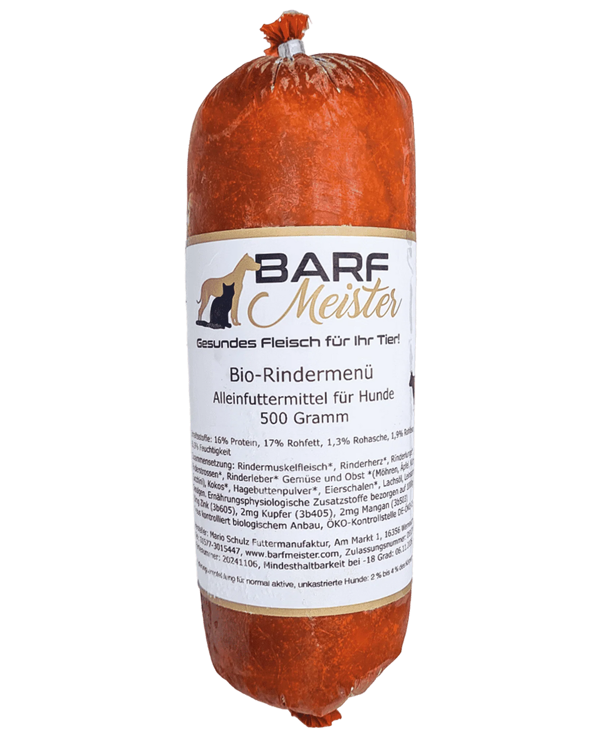 Barfmeister Komplettmenü Bio Rind (Mitte)