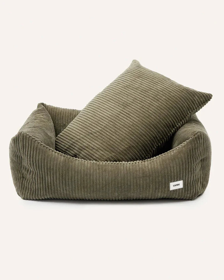 CAFIDE Dog Bed Snozy Corduroy Green