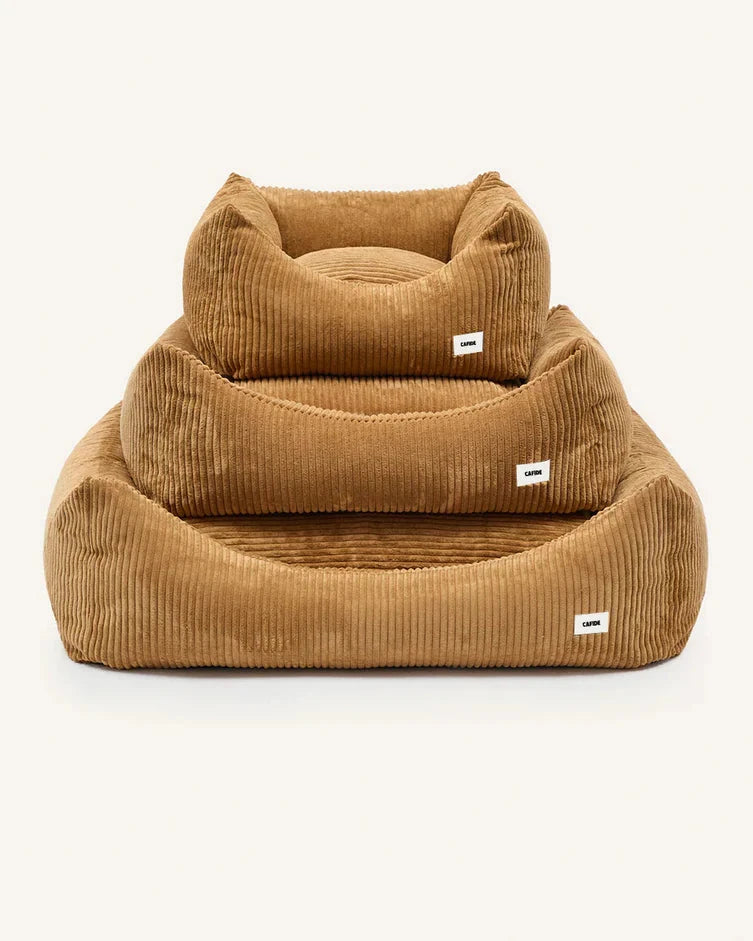 CAFIDE Hundebett Snozy Cord Senf