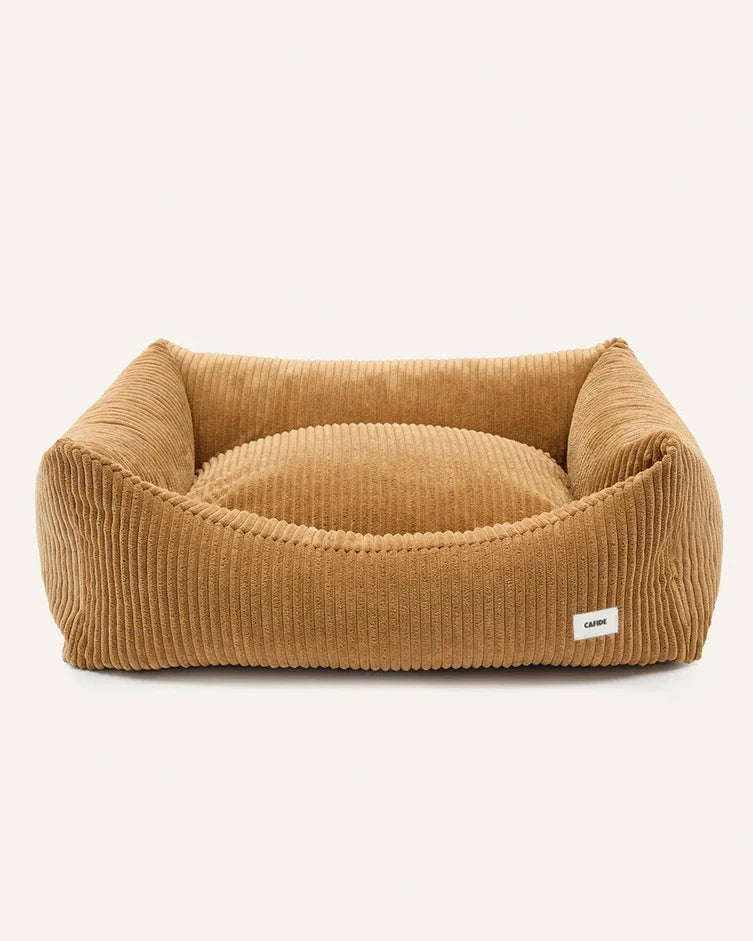 CAFIDE Hundebett Snozy Cord Senf