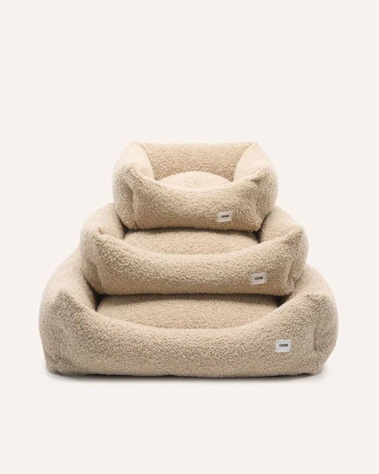 CAFIDE Hundebett Snozy Teddy Beige
