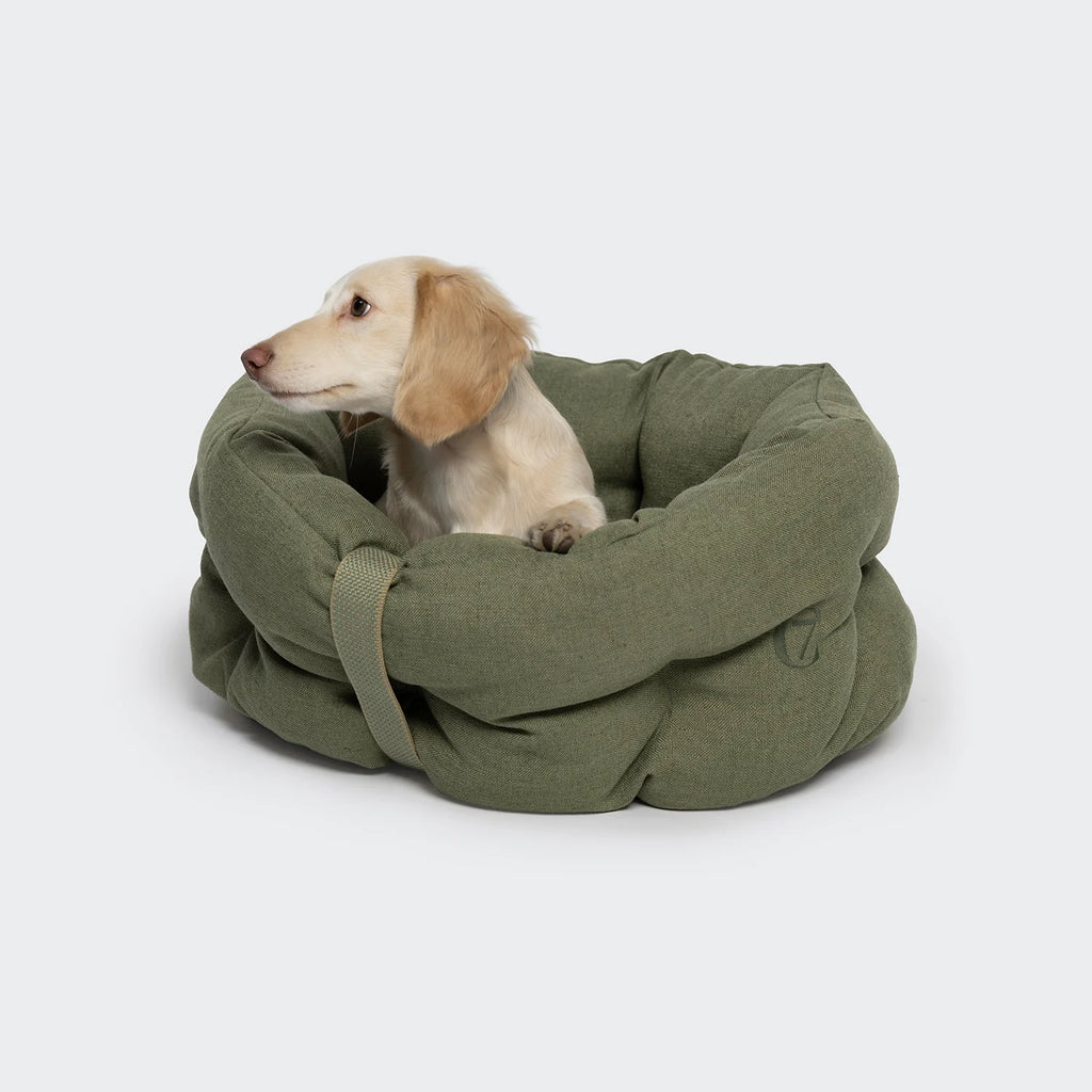 CLOUD7 Hundebett LTTL Snoozy Linen-Mix Moss