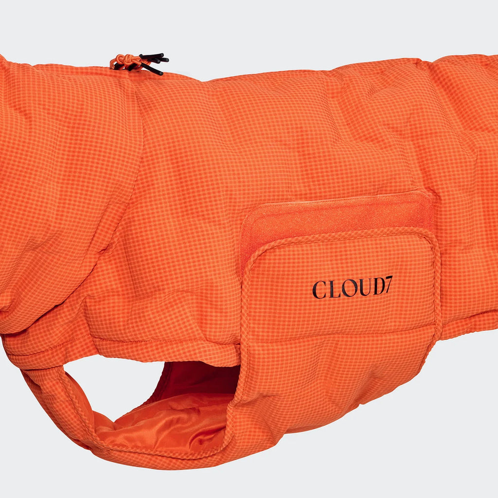 CLOUD7 Hundemantel Alaska Seersucker Orange