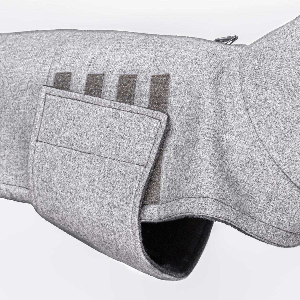 CLOUD7 Hundemantel Brooklyn BULLDOGGE Flanell Grey Gr.5