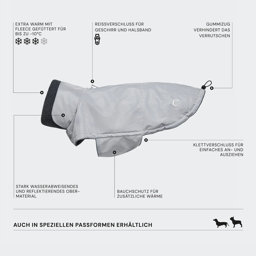 CLOUD7 Hundemantel Brooklyn BULLDOGGE Reflective