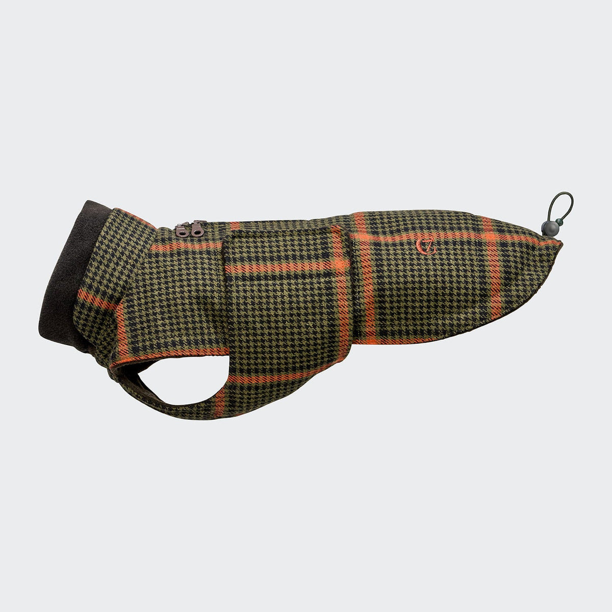 CLOUD7 Hundemantel Brooklyn DACKEL Flanell Tartan Green