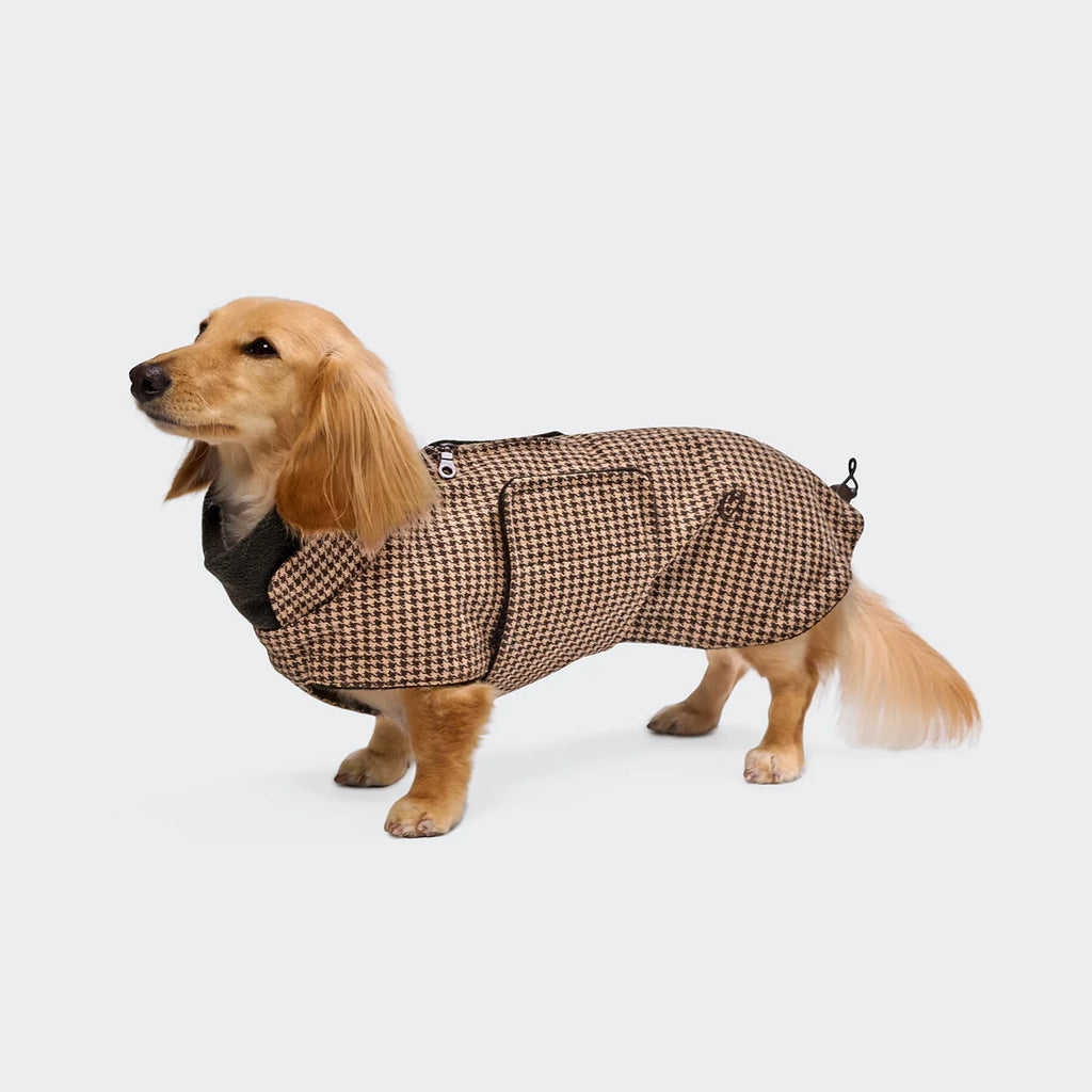 CLOUD7 Hundemantel Brooklyn DACKEL Houndstooth