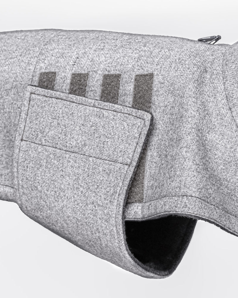 CLOUD7 Hundemantel Brooklyn Flanell Grey