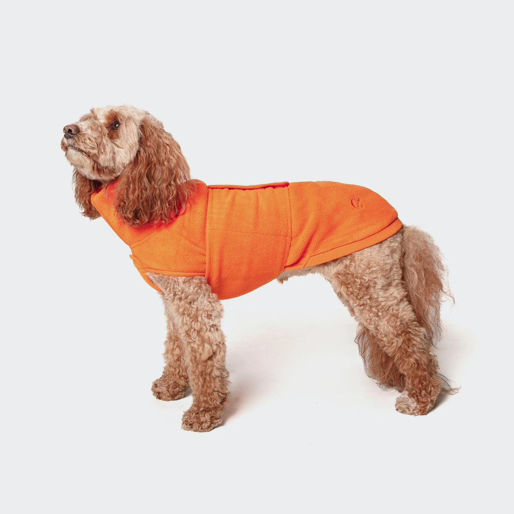 CLOUD7 Hundepullover Derby Fleece Orange