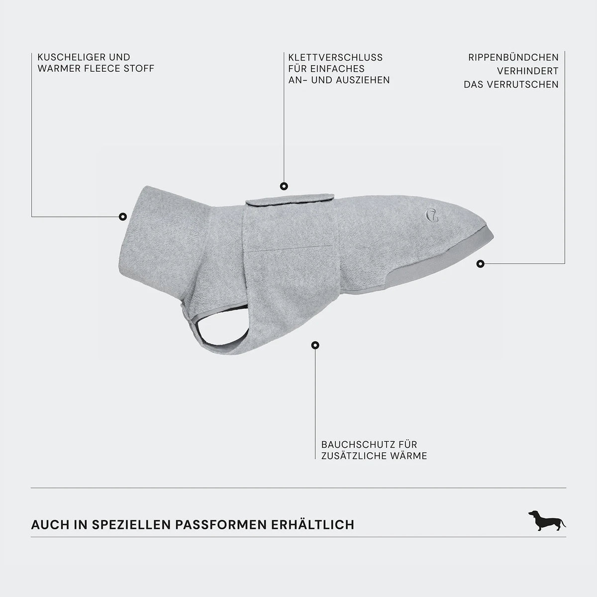 CLOUD7 Hundepullover Derby Fleece Orange