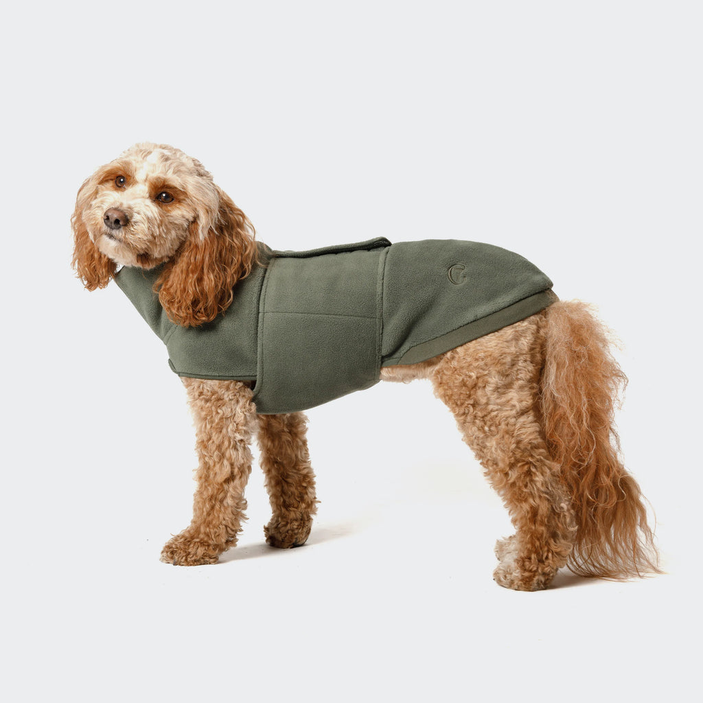 CLOUD7 Hundepullover Derby Fleece Khaki