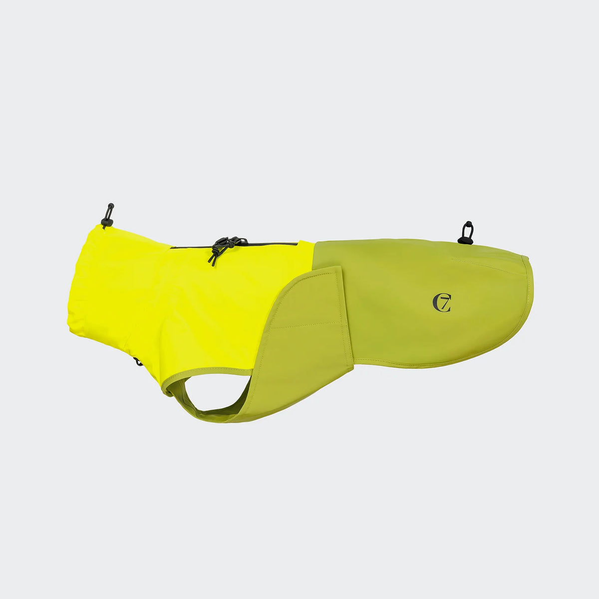 CLOUD7 Dog Raincoat AKTIV DACHSHUND Neon Green/Light Olive