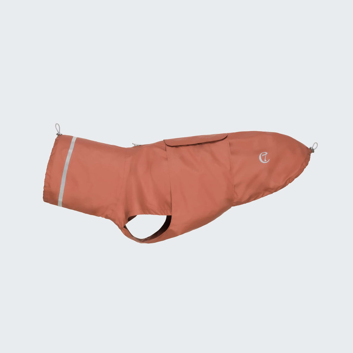 CLOUD7 Hunderegenmantel Hamburg Brick Red