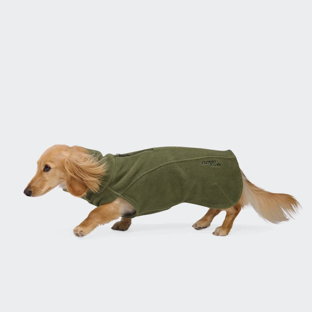 CLOUD7 Hundeshirt Body Warmer DACKEL AKTIV Khaki