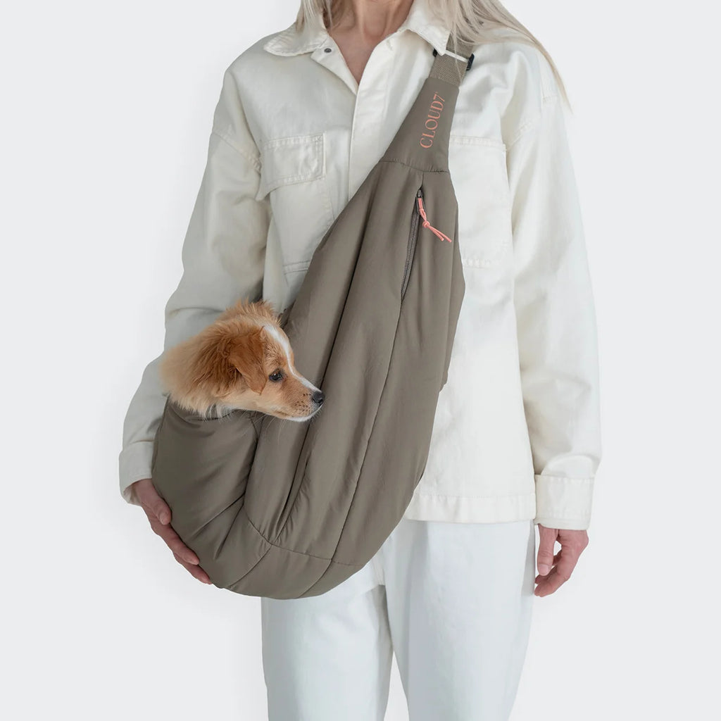 CLOUD7 Hundetasche LTTL Puffer Khaki/Peach