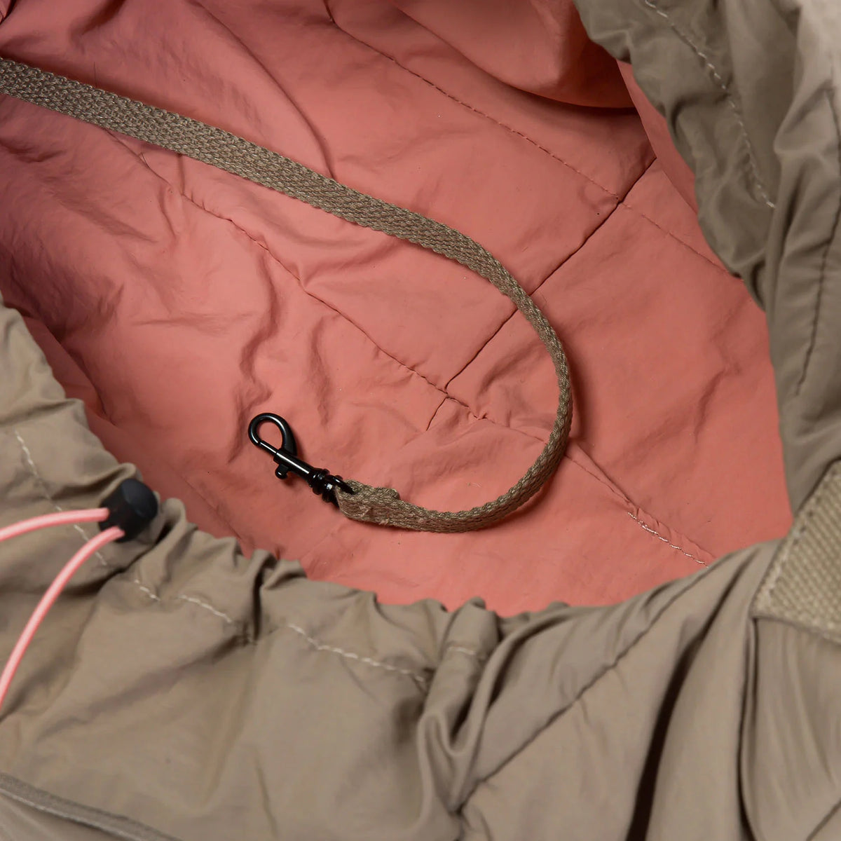 CLOUD7 Hundetasche LTTL Puffer Khaki/Peach