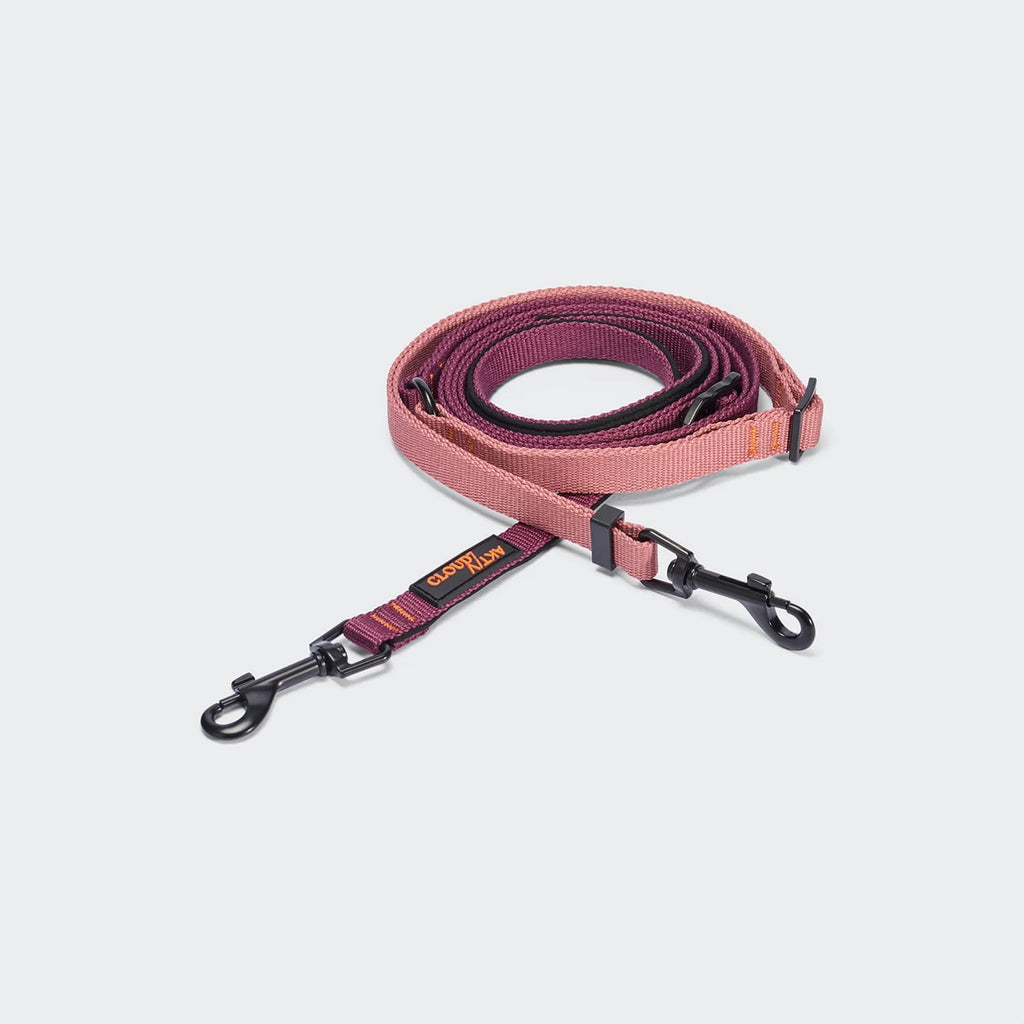 CLOUD7 L-1 Freihandleine AKTIV Aubergine/Soft Rose