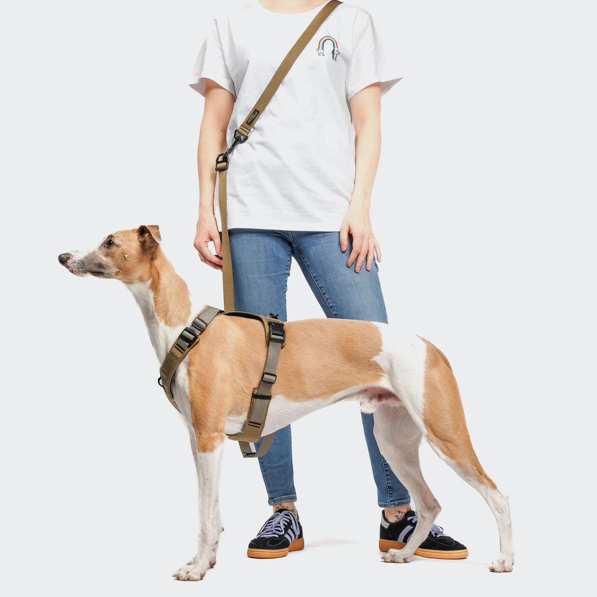 CLOUD7 L-1 Hands-Free Leash ACTIVE Khaki/Grey