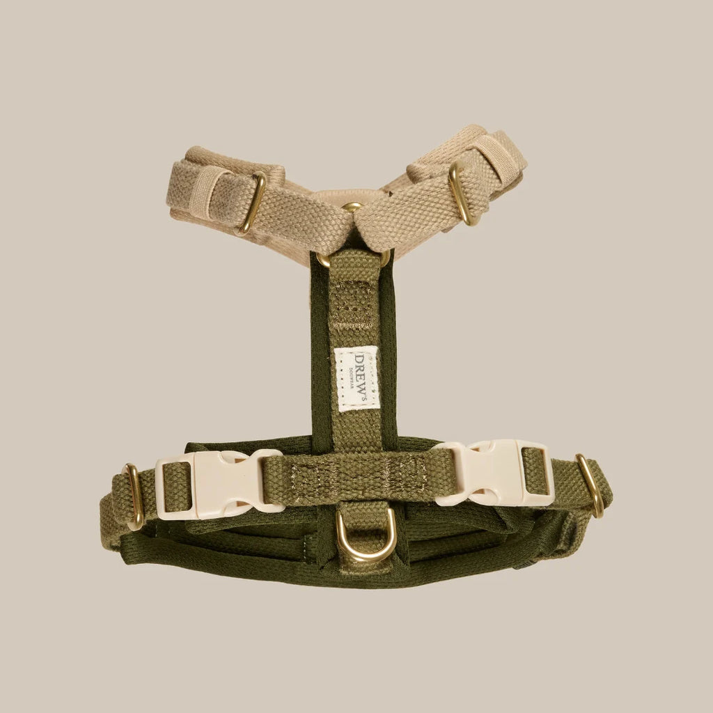 Drew's Dogwear Geschirr PRO Oliv