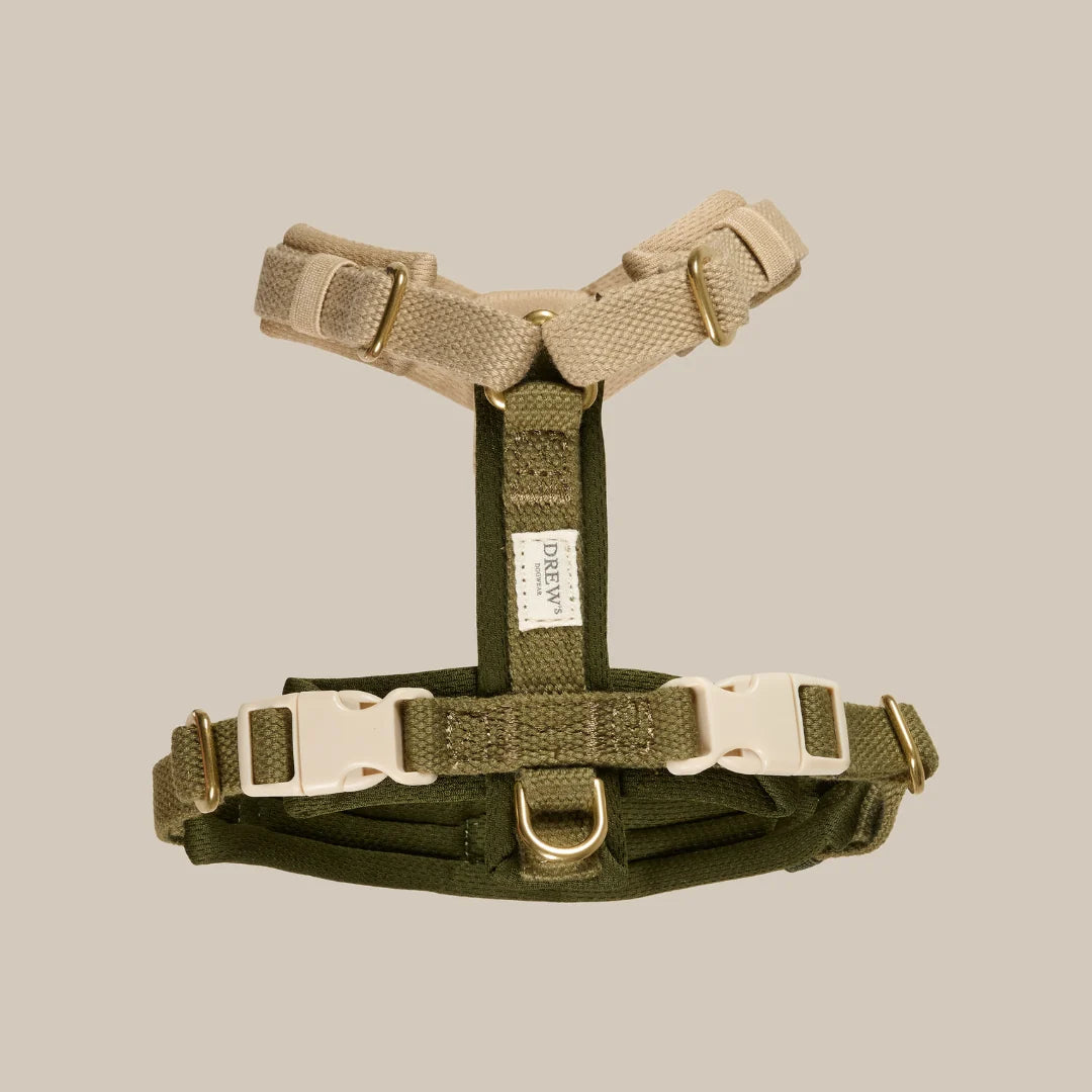 Drew's Dogwear Geschirr PRO Oliv