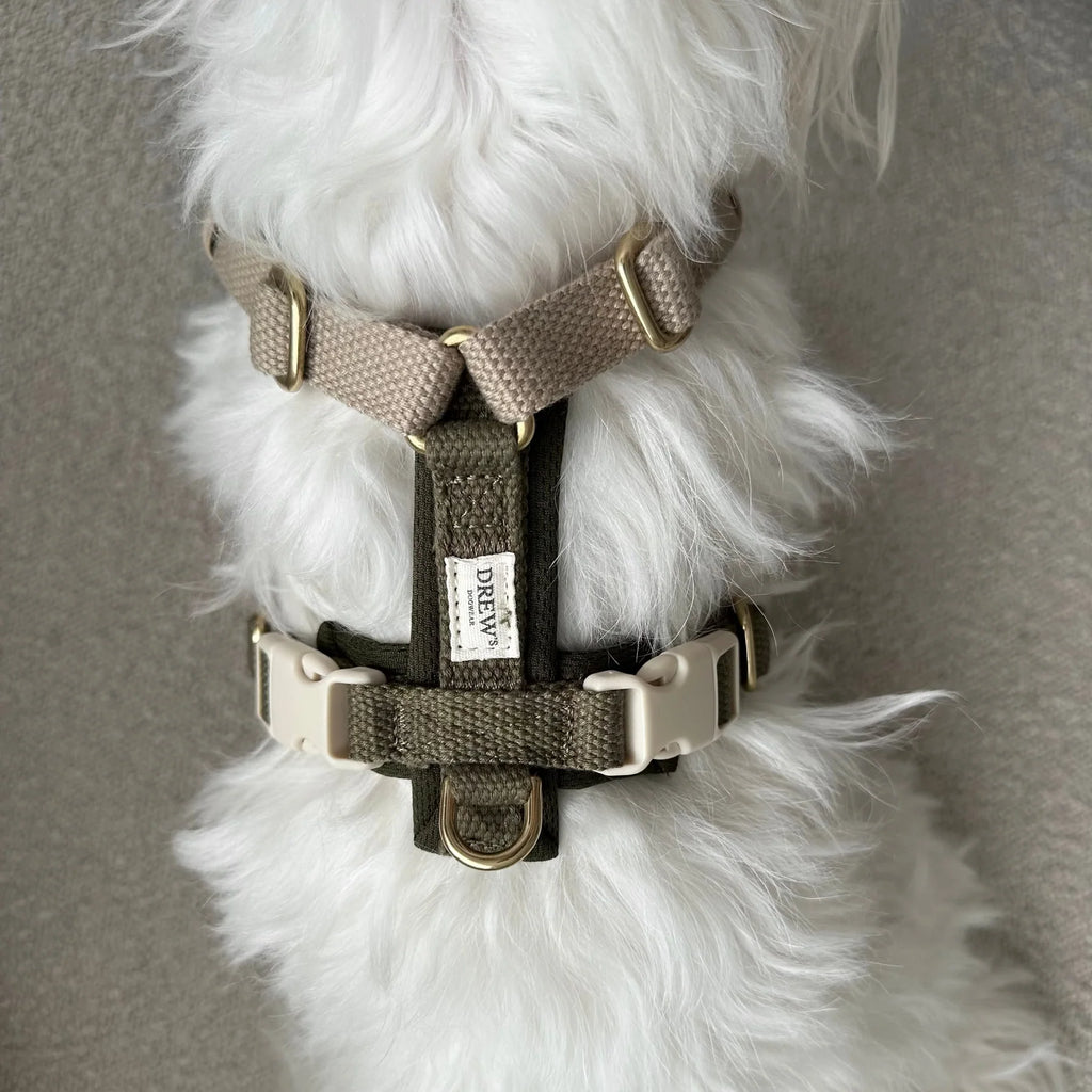 Drew's Dogwear Geschirr PRO Oliv