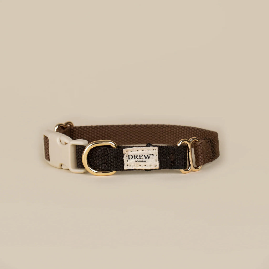 Drew's Dogwear Halsband Chocolate