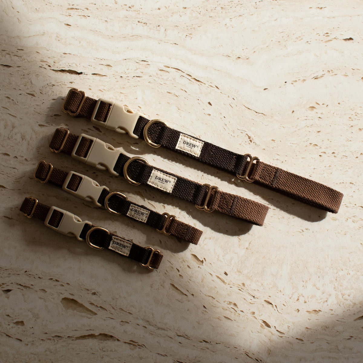 Drew's Dogwear Halsband Chocolate