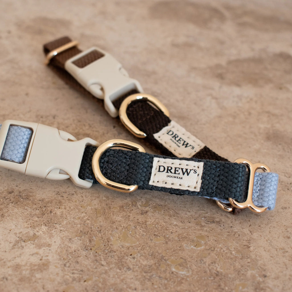 Drew's Dogwear Halsband Chocolate