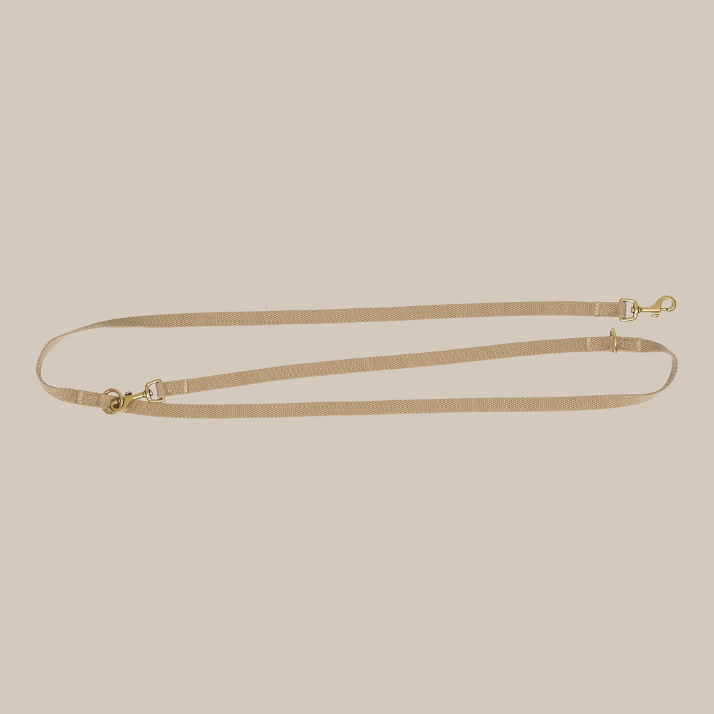 Drew's Dogwear Hundeleine Verstellbar Beige