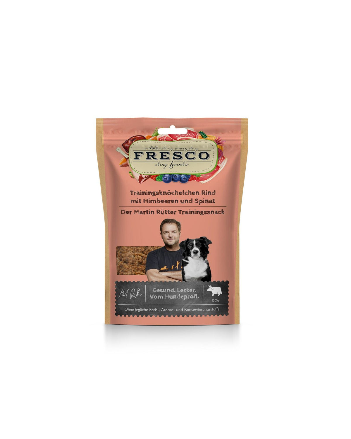 Fresco Training Treats Beef with Raspberries & Spinach