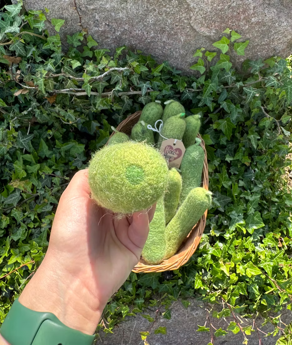 Herz&Hund Bio Wollfilz Gurke