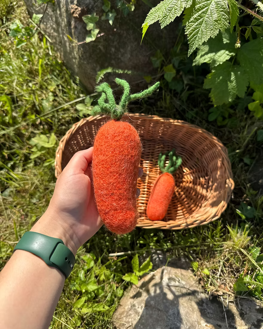 Herz&Hund Bio Wollfilz Karotte