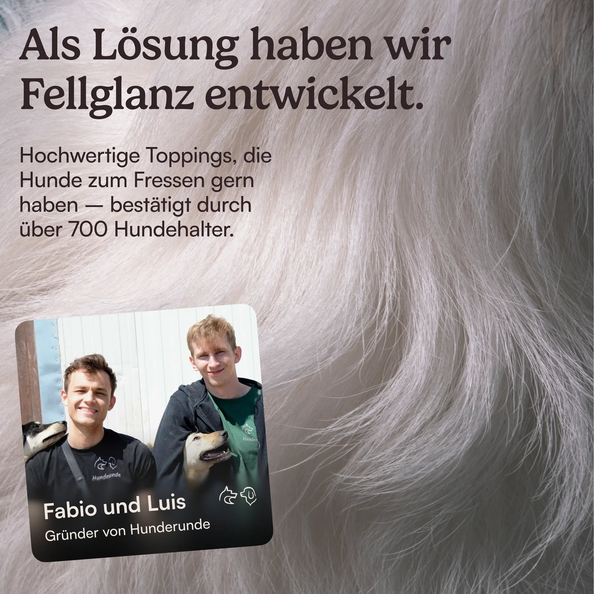 Hunderunde Topping Haut & Fell