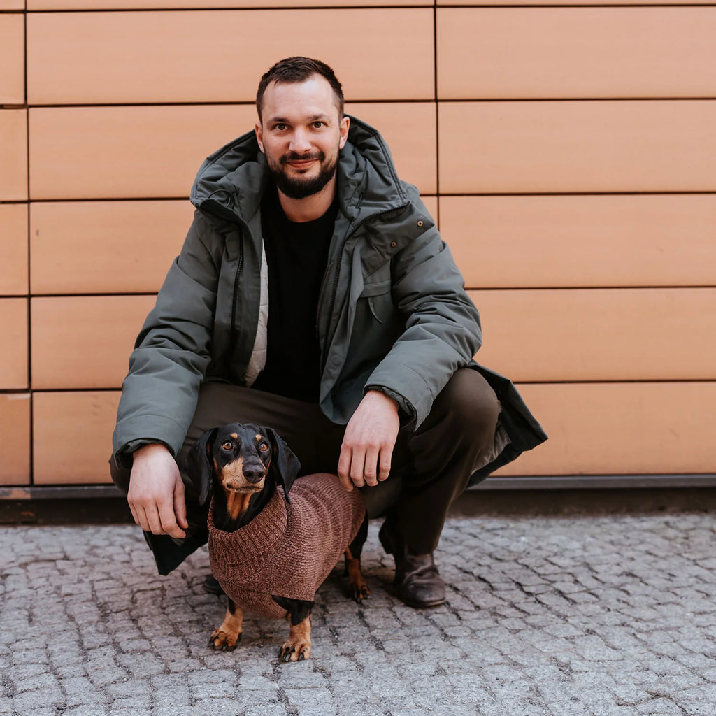 Hunter Hundepullover Birka Braun