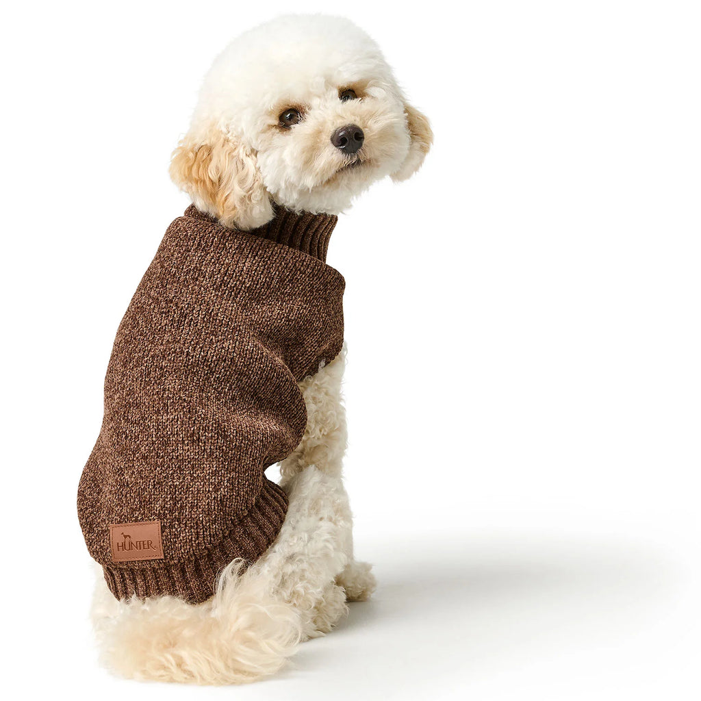 Hunter Hundepullover Birka Braun