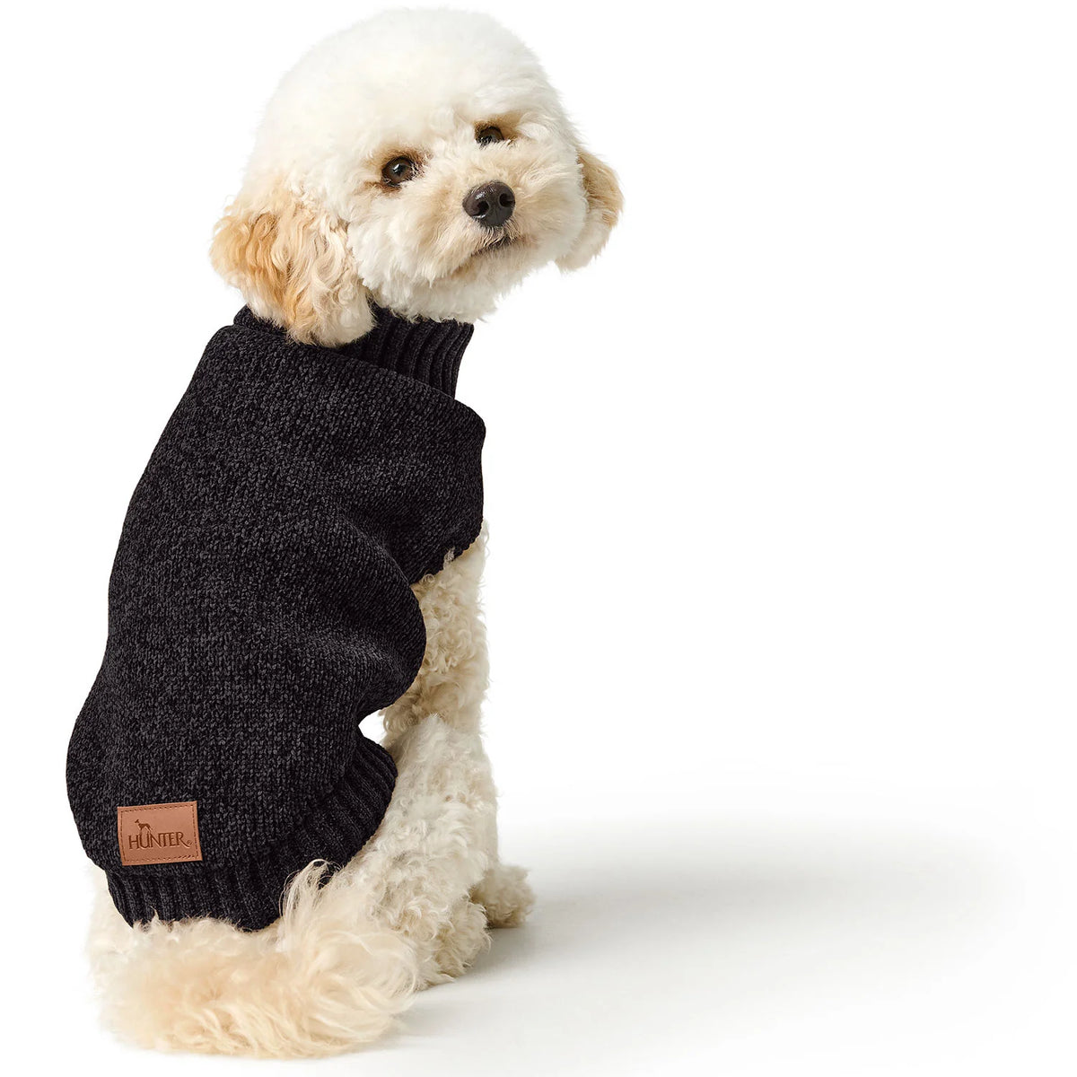 Hunter Hundepullover Birka Schwarz