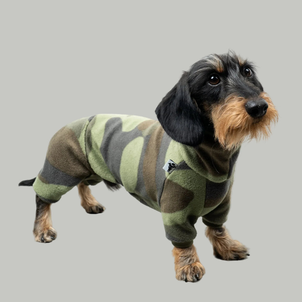 Karma Hund Fleece Overall DACKEL Camouflage