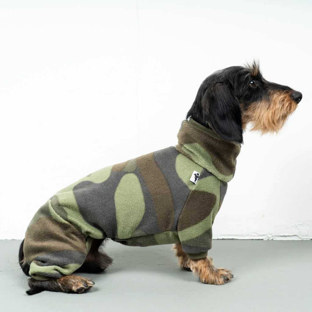 Karma Hund Fleece Overall DACKEL Camouflage
